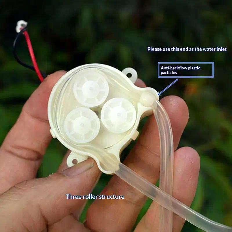 1Pcs DC 5V 6V 500 Metal Brush Geared Motor Micro Peristaltic Pump Dosing Liquid Water Squeeze Pump For Lab Ink Sampling Pump