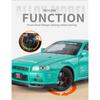 1/18 Nissan R34 GTR Oversized Collectible Ornaments  Alloy Die-cast GTR Car Model Tires Detachable DIY Racing Model Boy Gift
