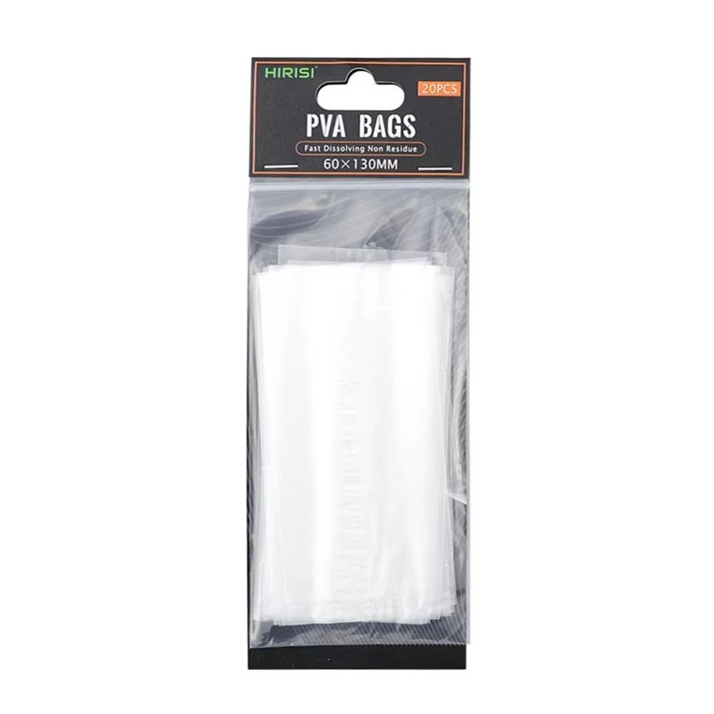 

20 ШТ. Інструменти для риболовлі Пакети PVA Без залишків Водорозчинні пакети Новий водорозчинний мішок для риболовлі на коропа 60x130mm