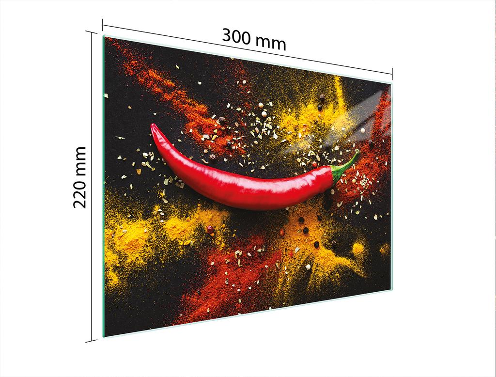 SZKLANA DESKA DO KROEJNIA 30x22 CHILLI