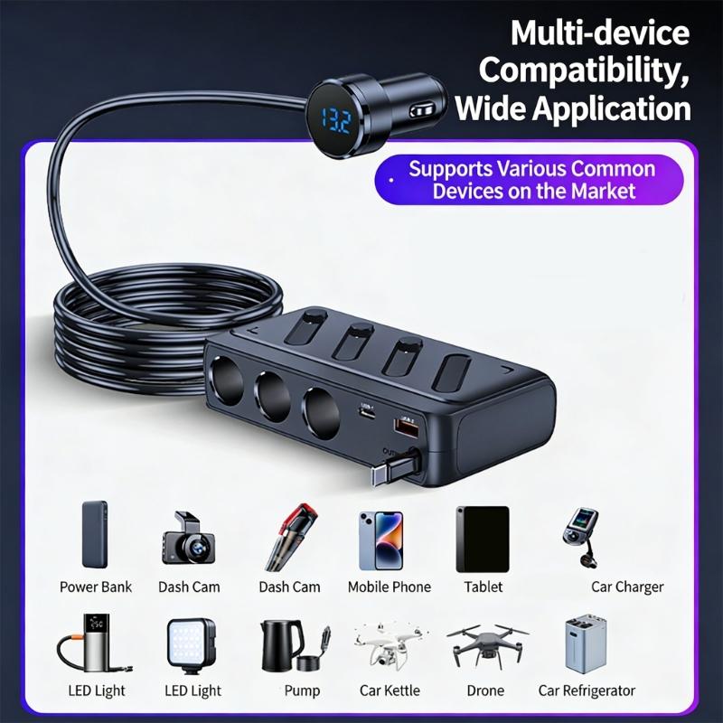 High Speed 36W USB Auto Power Converter Car Phone Device Adapter Works In Most Vehicles & Numerous Electronic Devices
