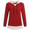 Women's Spring and Fall Long-sleeved Pullover T-shirt In The Long Section Hooded Tops Big Yards Bottoming Shirt