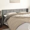 VidaXL Headboard with Ears Light Grey 183x16x78-88 Cm Velvet3118828