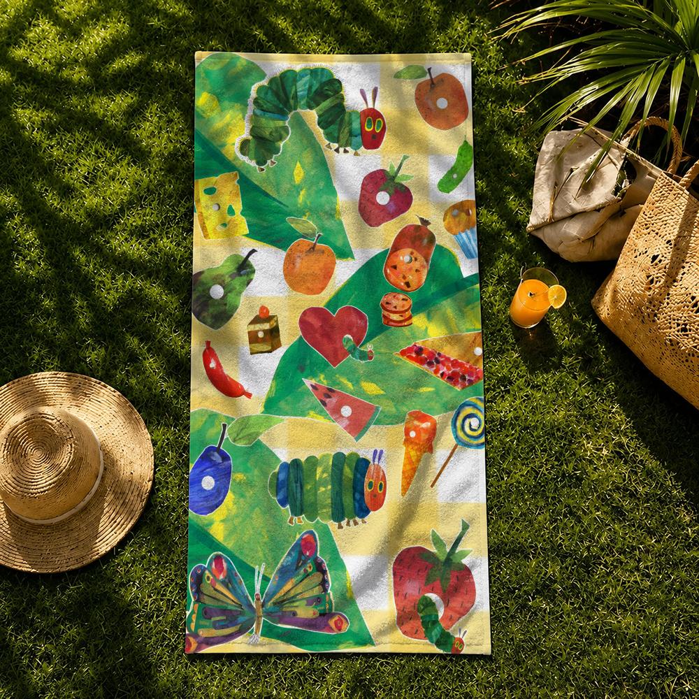 The Very Hungry Caterpillar Towel Towel beach towel, quick drying absorbent bath towel for Swim,Gym,Camping,Outdoor hot