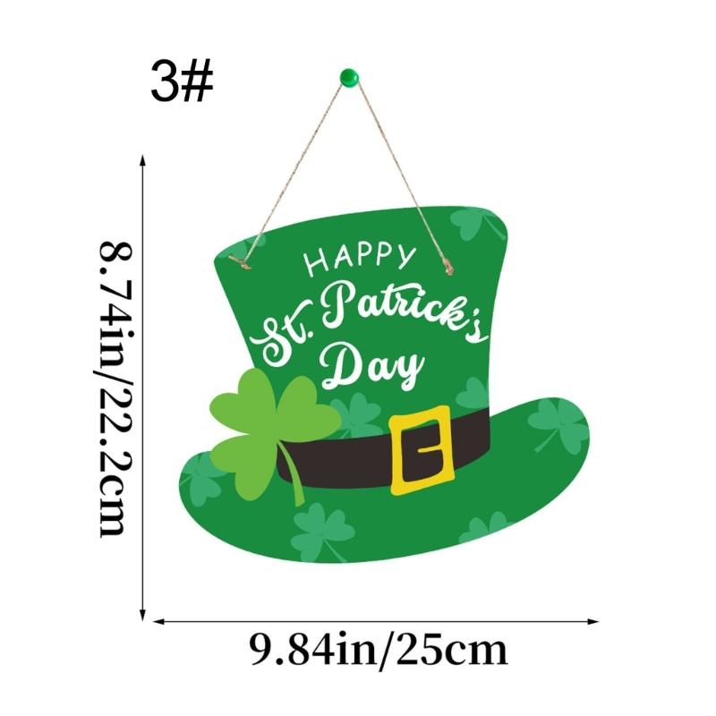 Enhances Holiday Decors with Patrick's Day Leaves Sign Welcome Door Sign for Both Indoor and Outdoor Use Decors