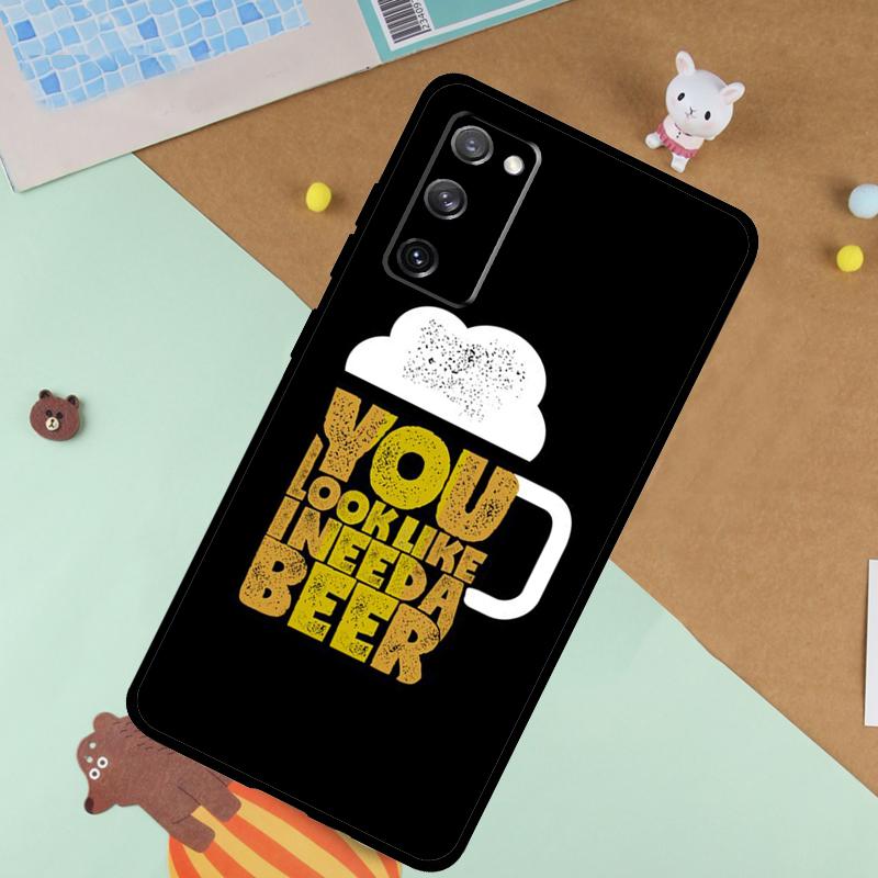 Beer Cup Soft Case For Samsung Galaxy S24 Ultra S9 S10 S20 S22 S21 Plus S23 FE S25 Ultra Funda Cover