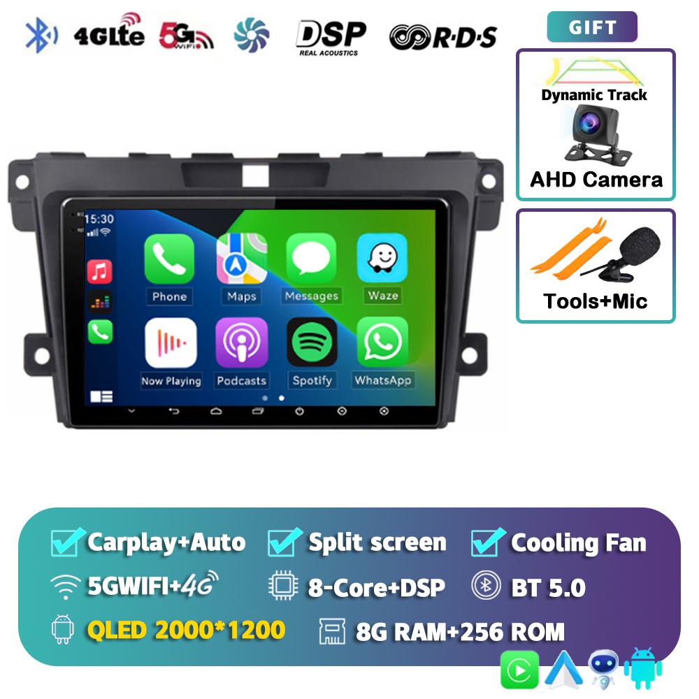 Android 14 Carplay Auto Car Radio For 2007 2008 2009 2010 2011 2012 2013 2014 MAZDA CX-7 CX 7 Multimedia Player Video Stereo DSP