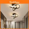 Modern Minimalist Led Ceiling Light For Hallways And Entrances In Black White Or Gold