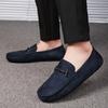 Casual Style Men's Business Shoes Trendy Outdoor Lazy Loafers Leather Men's Walking Shoes 2025 Summer New Driving Flat
