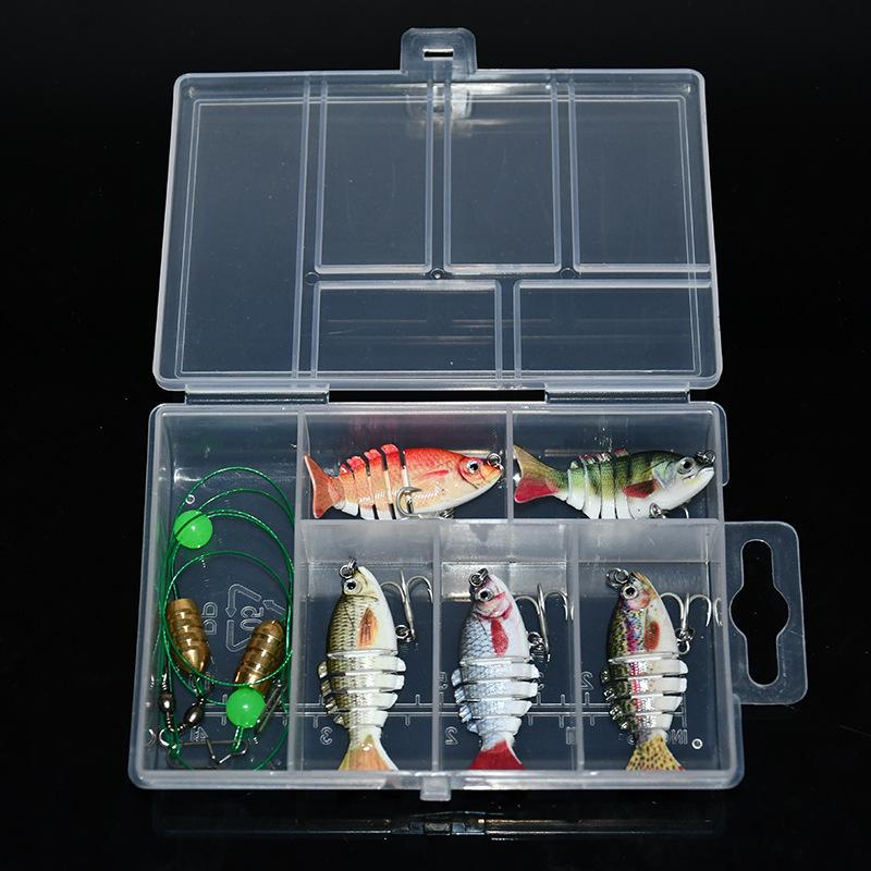 Mini 6-Section Multi-Jointed Fishing Lure, 5cm/2.5g, Simulated ABS Plastic Bait