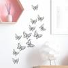 Pack of 24 Wall Art Stickers Room Mirror Decals PVC Craft Self Adhesive Removable Home Wedding Decor Refrigerator Tile