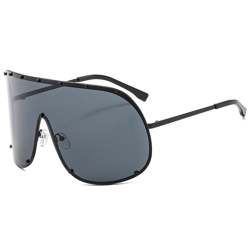 

Большие роскошные солнцезащитные очки для женщин и мужчин, современные цельные линзы, солнцезащитные очки, очки Uv400