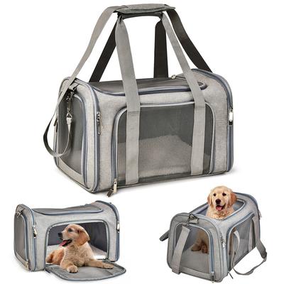 Hundetragetasche, weicher Rucksack mit Seitenteilen, Katzentragetaschen, Hundereisetaschen, von Fluggesellschaften zugelassener Transport für kleine Hunde und Katzen