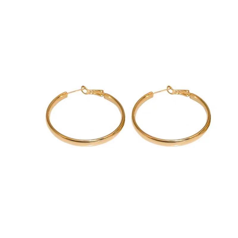 Smooth Large Minimalist and Niche Fashion Earrings