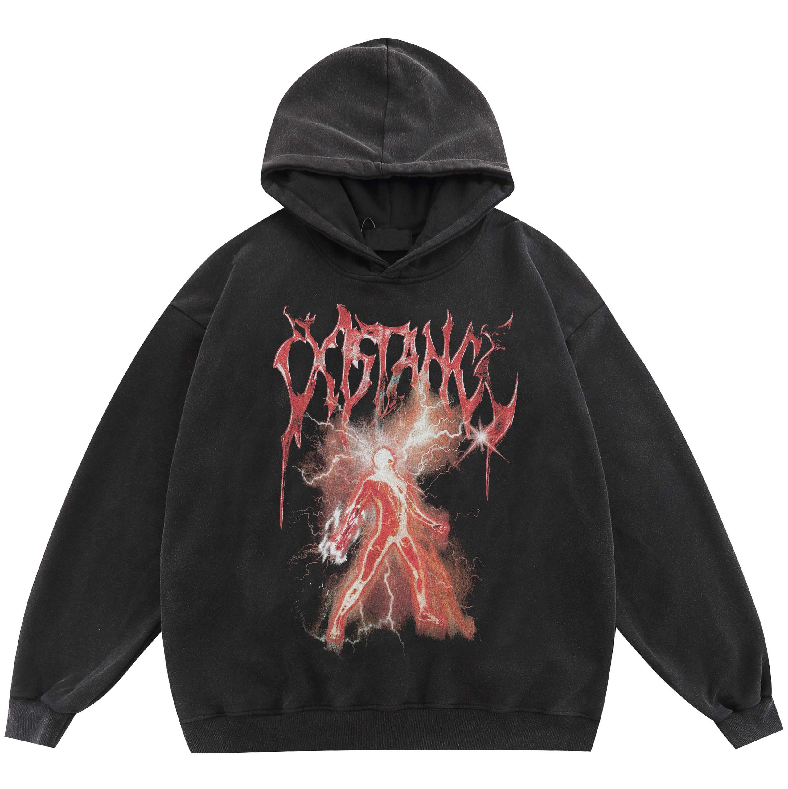 

Толстовка унисекс с графическим рисунком Lightning Power 2024 Streetwear