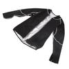 Sauna Jacket Zipper Body Shaping Rapid Thermal Cycling Elastic Sweat Sauna Jacket for Exercising Silver Inner with Long