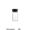 HNYH 20ml Transparent Plastic Sample Bottles (10-Pack)