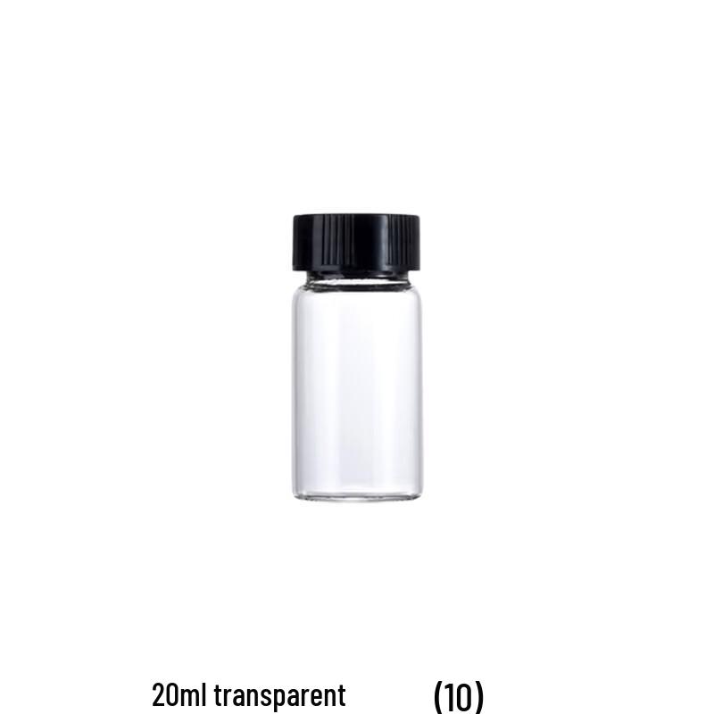 HNYH 20ml Transparent Plastic Sample Bottles (10-Pack)
