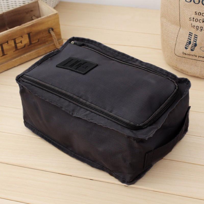 

Portable Outdoor Travel Handheld Shoe Versatile Storage Bag Oxford Material чёрный