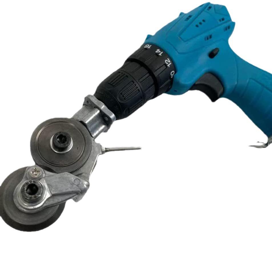Accessorio Taglierina per Lamiera per Trapano Elettrico