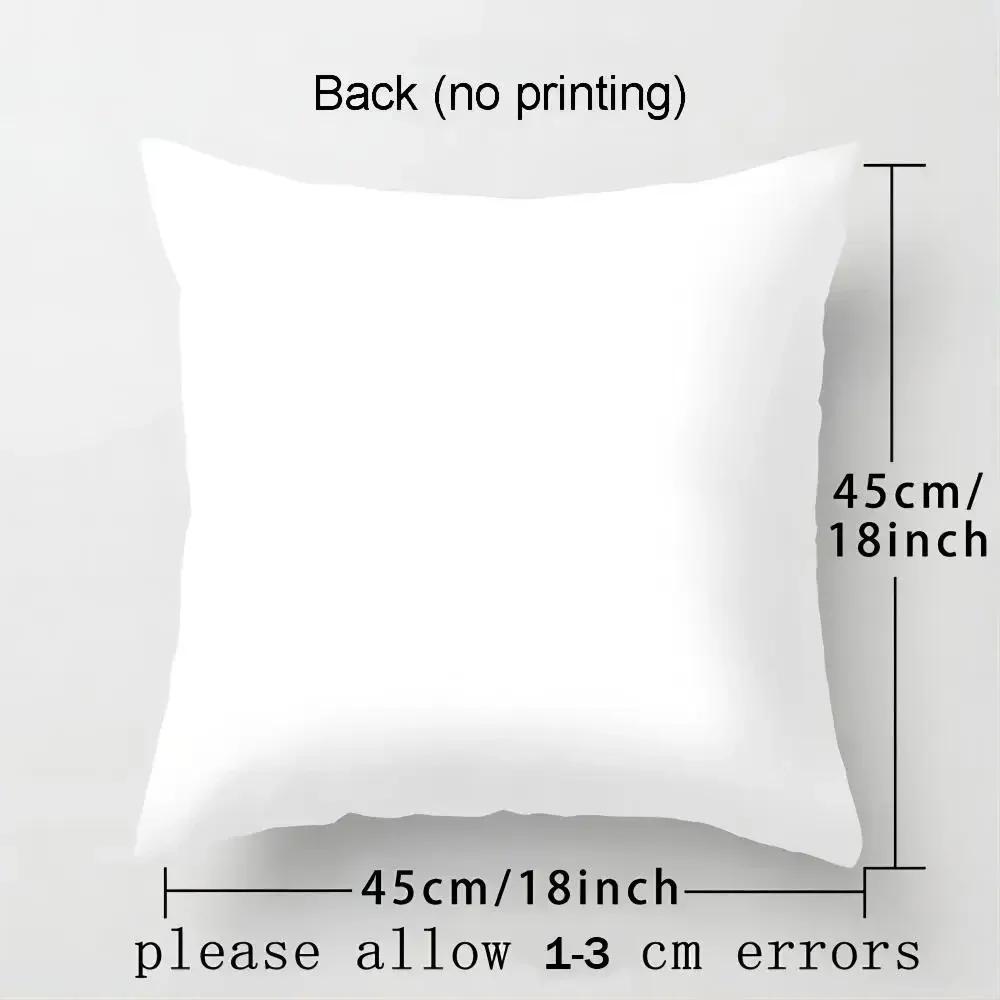 Cartoon Cute Cat Pillowcase Modern Simple Design Home Decorative Cushion Cover For Sofa Car Backrest Square Pillow Covers