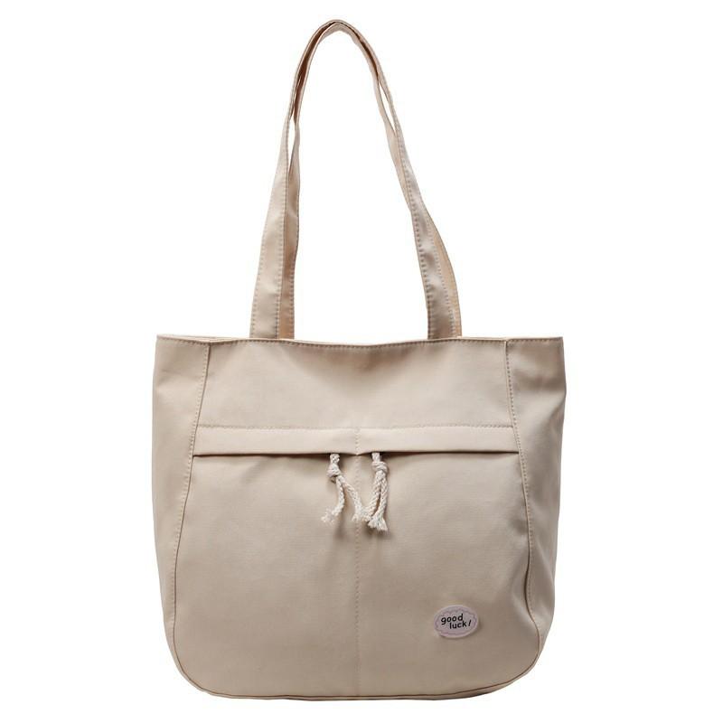 

Ins Super Hot Tote Bag Women s Light Large Capacity Commuting Shoulder Cloth Work Travel Fashion покинуть белый