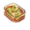 Partitionerad Mikrovågsugnssäker Glas Lunchlåda