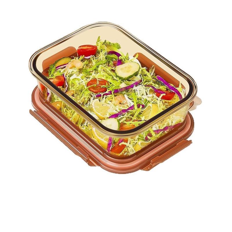 Partitionerad Mikrovågsugnssäker Glas Lunchlåda