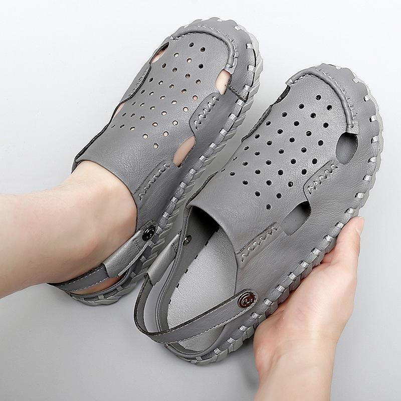 Летние роскошные брендовые кожаные сандалии — фото 8