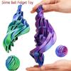 3D Printed Slime Ball Fidget Toy Twistsphere Fidget Toy Gear Liquid Flow Ball With Rotating Design Anxiety Relief Toys Kids Gift