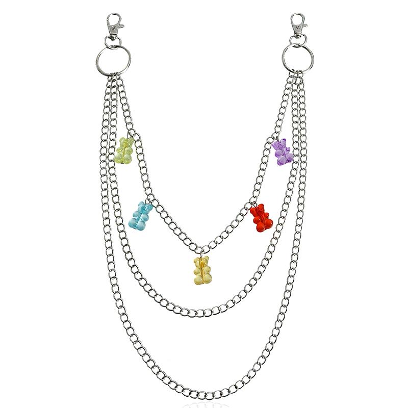 

Осенне-зимний модный крутой многослойный пояс с цепочкой для брюк с вырезом Love и металлическим поясом-цепочкой, аксессуары