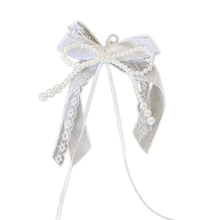 

Unique Butterfly Pendant Keychain Beaded Keychain Keyring Phone Charm Fashion Accessory for Women Girls Bag Purse перлинний