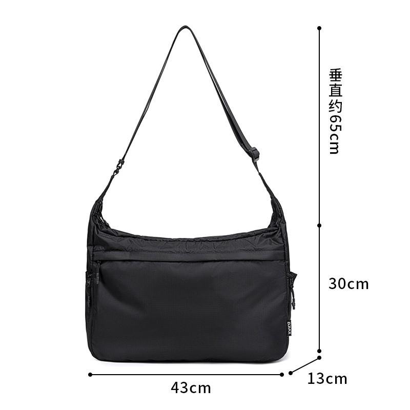 Simple Stylish Commuting High Aesthetic Dumpling Bag With Large Capacity Lightweight Shopping Leisure Crossbody 43x13x30 чёрный