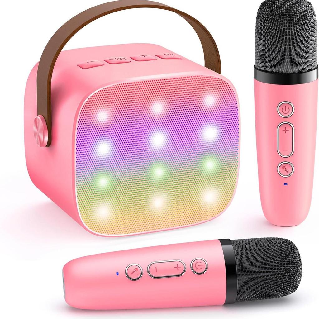 Bluetooth Wireless Microphone with Built-in Speaker, Home KTV Subwoofer, All-in-One Karaoke System