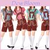 Game Themed Womens Beer Festival Overalls With Embroidered Straps For Casual Wear