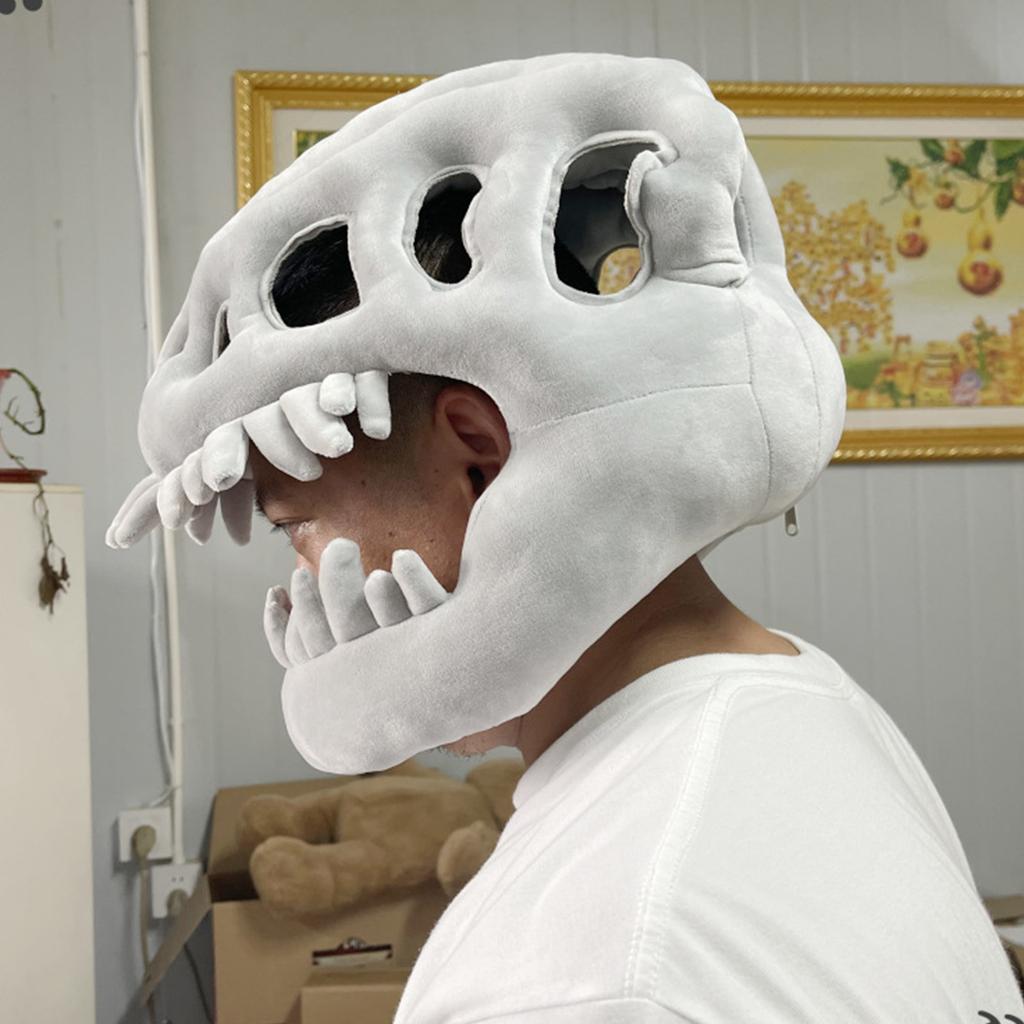 Dinosaur Skeleton Children Adult Costume Costume Props Mask Headgear Plush