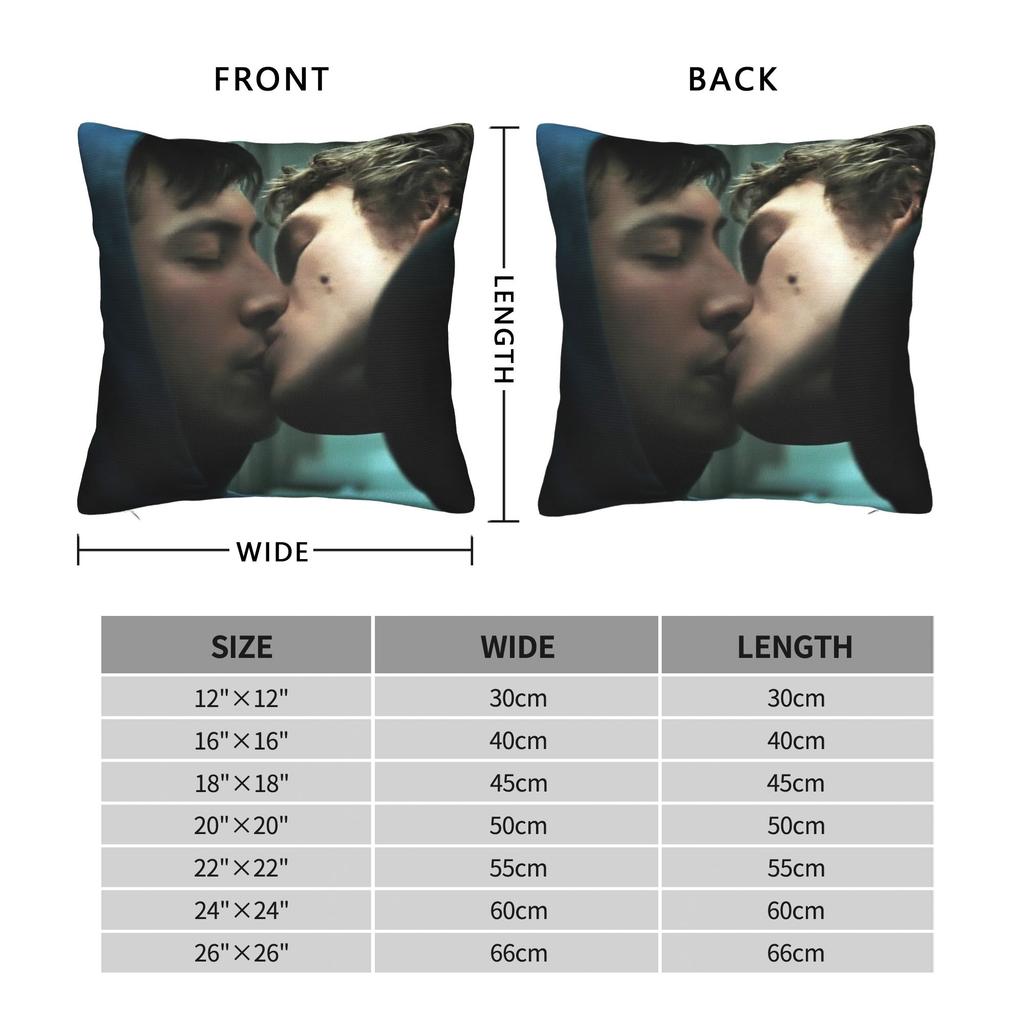 Kiss Heated Rivalry Square Pillow Cases Hollanov Cushion Cover Novelty Zippered Decor Pillowcover For Sofa 45X45Cm