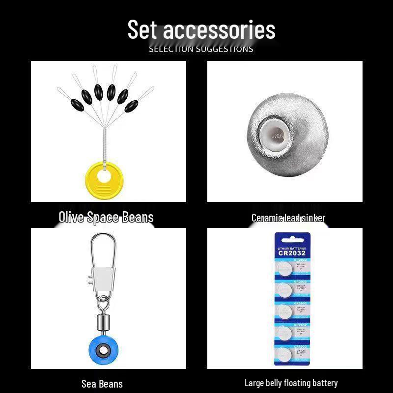 Verbesserter Big Belly Posensatz für weite Würfe beim Meeresangeln: Leuchtende Angelrute für das Angeln auf Felsen- und Silberkarpfen