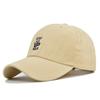 Cute Embroidered Baseball Cap for Women Men Retro Solid Color Peaked Hat Korean Hip Hop Adjustable Unisex Sun Hats