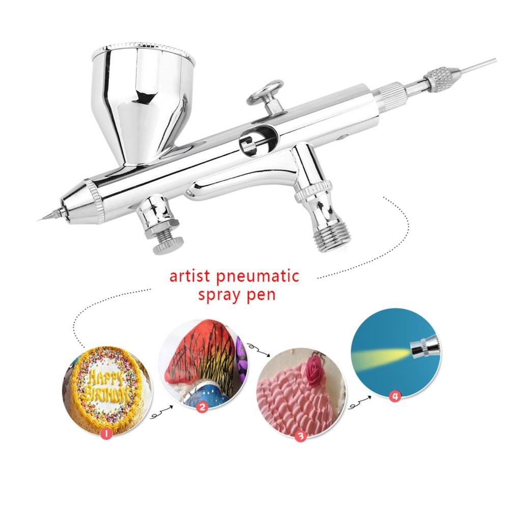 Dual Action Airbrush Kit Gravity Feed Spray Tool Nail Airbrush Kit Handicraft Spray Coloring