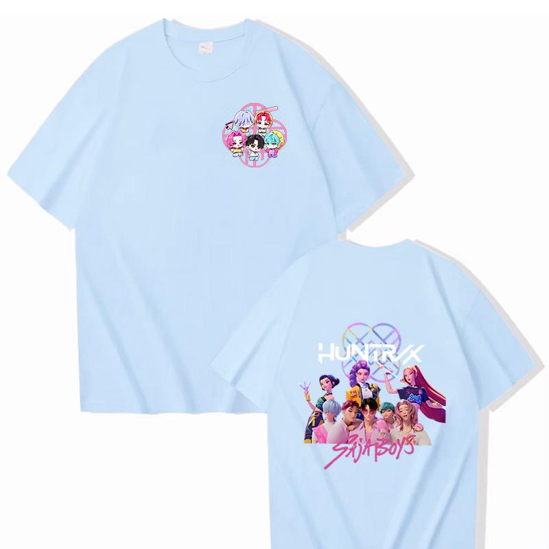 KPop Demon Hunters Women Men T Shirt Vintage Tees Short Sleeve O Neck T-Shirt Gift Idea Clothing 16 Colors