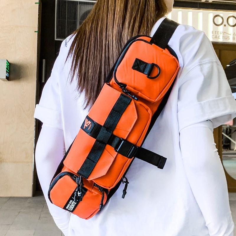 Women Sports Chest Bag Men's Riding Waist Bag Outdoor Large Capacity Water Kettle Bag