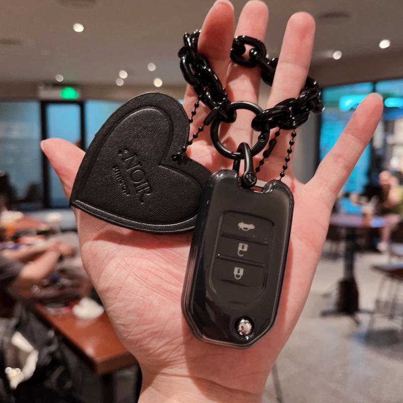 Compatible with Honda Vezel, Haoying, XRV, 9th Gen Accord, Civic, and Lingpai key case shell, foldable bag for women.