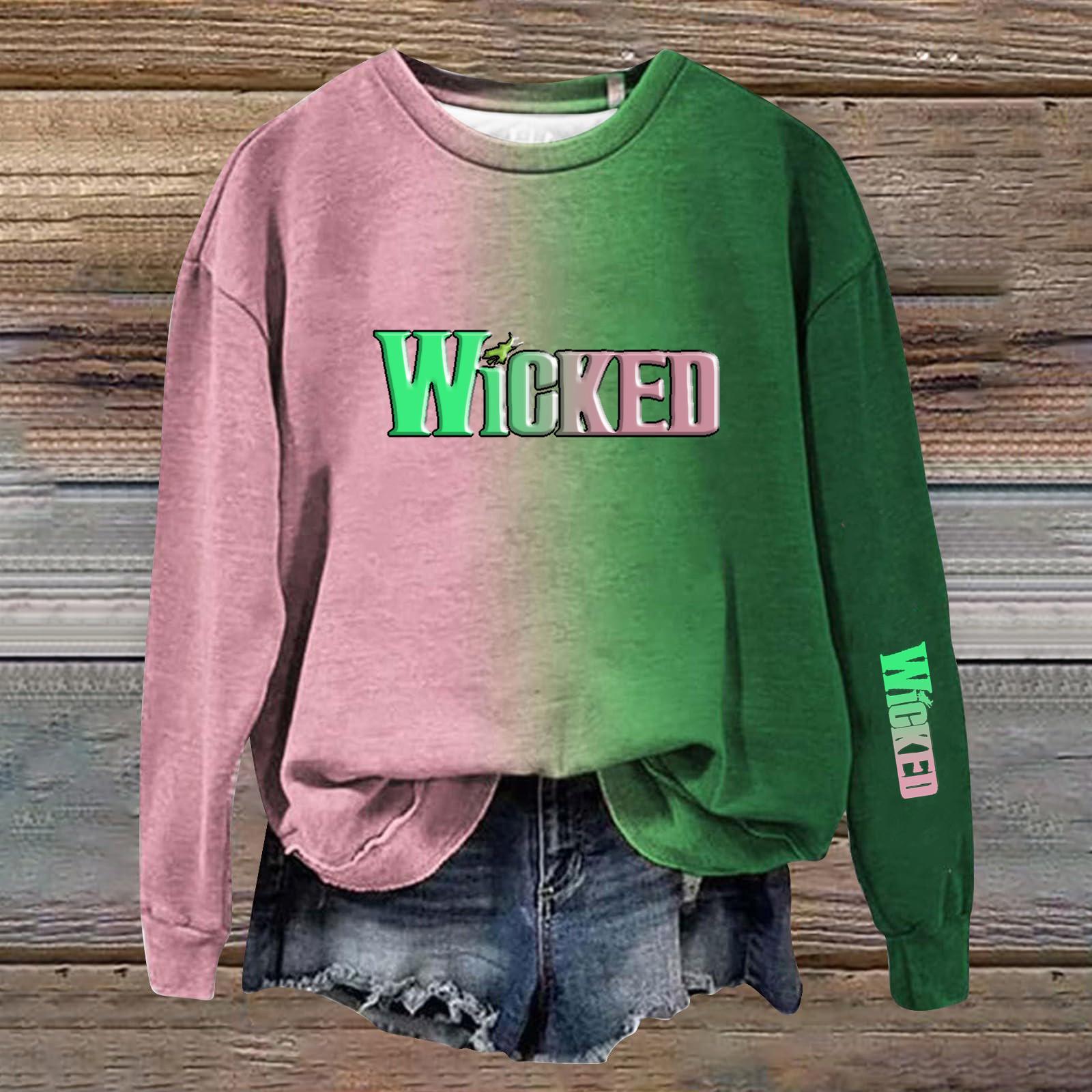 

Женский повседневный свободный свитер с круглым вырезом и длинными рукавами с принтом и карманом XXXL