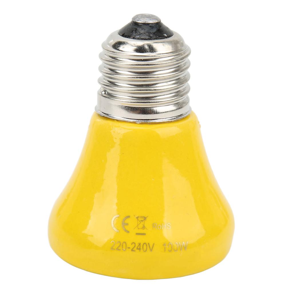 Ceramic Reptile Heat Lamp Bulb Mini Infrared Heat Ceramic Amphibian Heating Lamp for Lizards