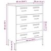 VidaXL Buffet anthracite 68x39x89 cm acier, armoire, placard, buffet haut, armoire latérale, armoire de rangement, 842984