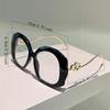 Oversized Round Glasses Women  New in Fashion Multi-color Optical Frames Trendy Vintage Luxury Brand Design Eyewear