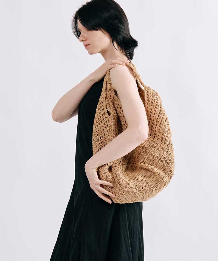 Smitharmor Summer Knit Pumpkin Middle Hobo Bag_2Color