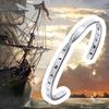 Men's Stainless Steel Solid Metal Mobius Viking Twisted Bracelets,Minimalist Open Cuff Bangles Gifts for Male Boys Jewelry