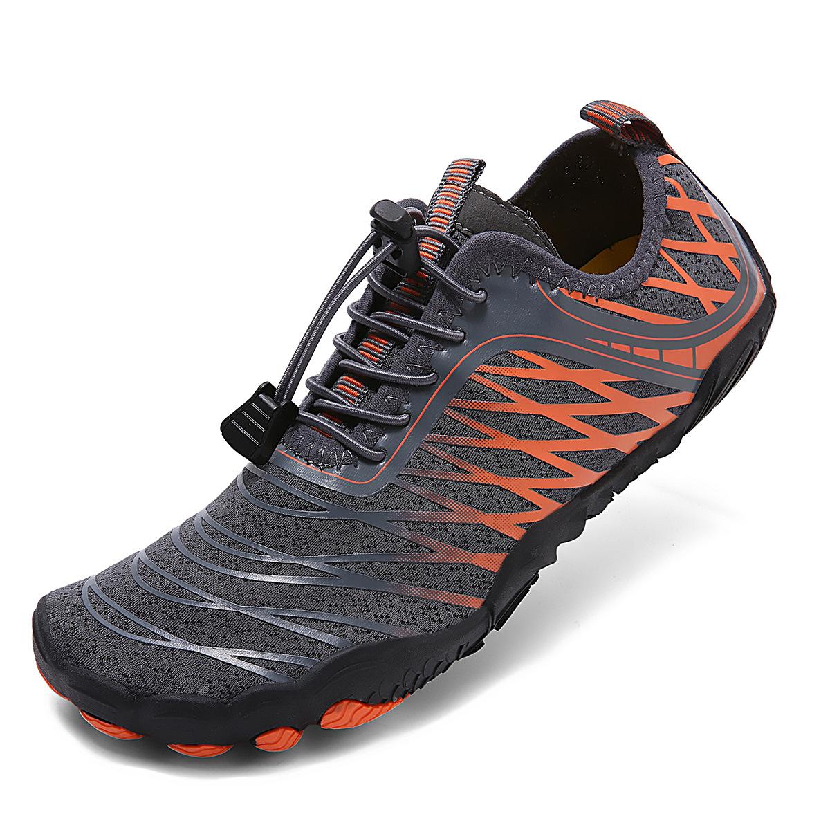

Five-finger shoes Creek shoes Beach wading shoes Barefoot diving water skiing shoes Swimming shoes Men s and women s fitness soft-soled shoes 48 серый